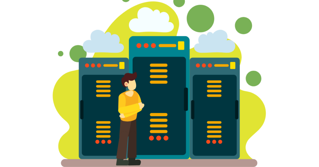 Host cloud services Illustration
