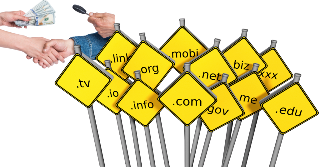 How to sell a domain name illustration
