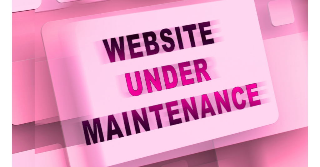 Website Under Maintenance Repair Warning 3d Rendering