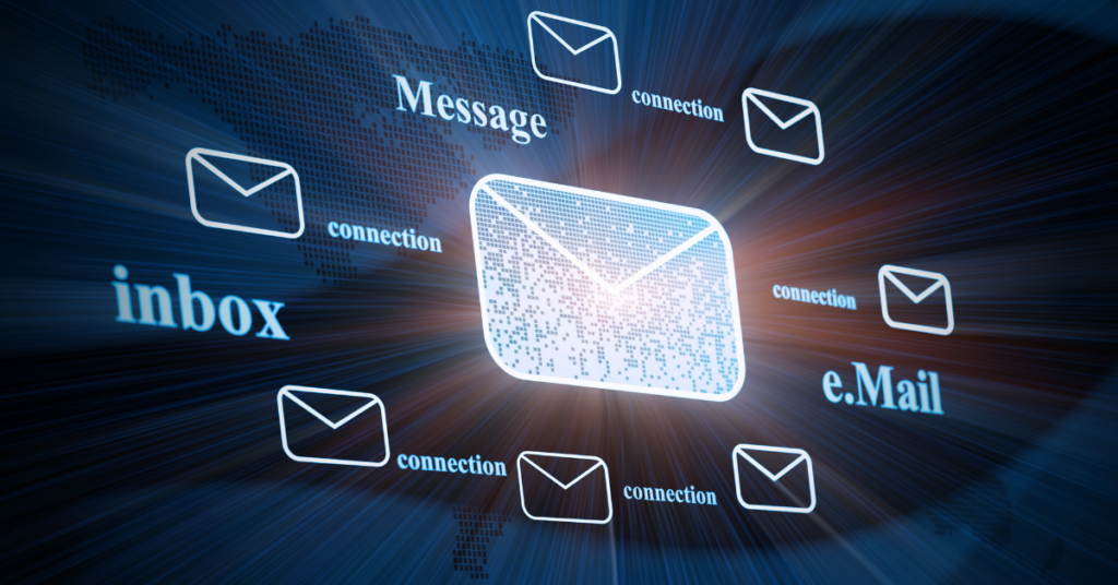 Email Connections, email hosting concept