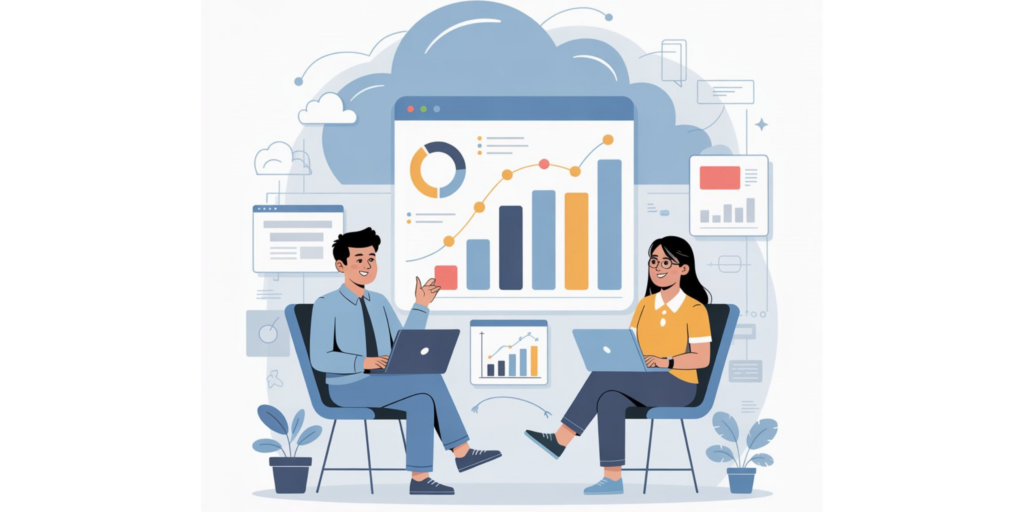 Website analytics vector image
