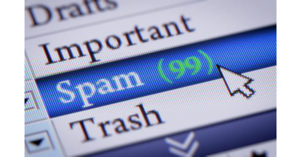 Free emails triggers spam filters