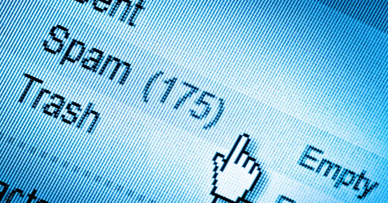 Too many spam messages in free email