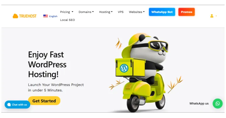 Truehost WordPress Hosting Screenshot