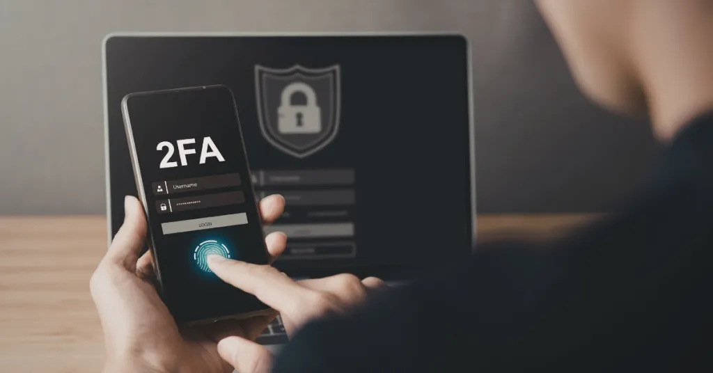 Two-factor authentication (2FA) web hosting security feature