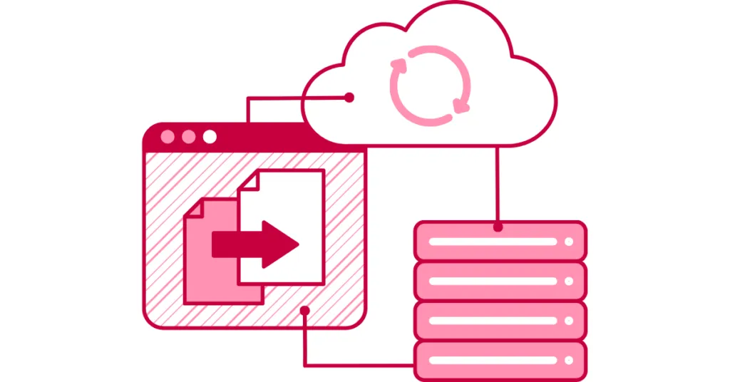 Website hosting cloud storage and server