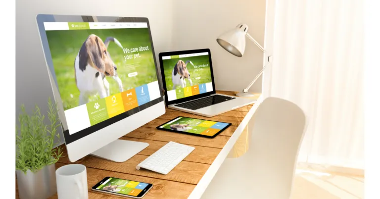 responsive website on devices