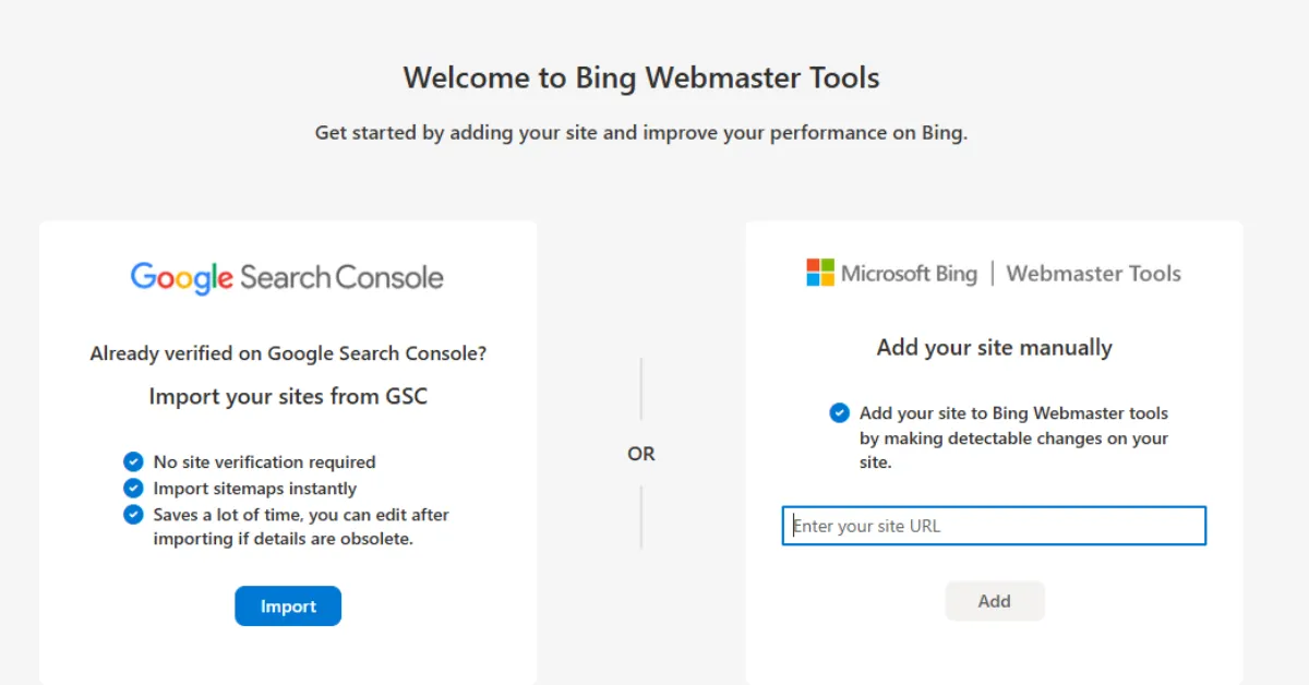Bing Webmaster Tools