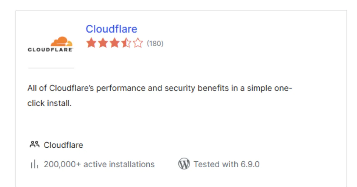 Cloudflare Speed and Performance Plugin