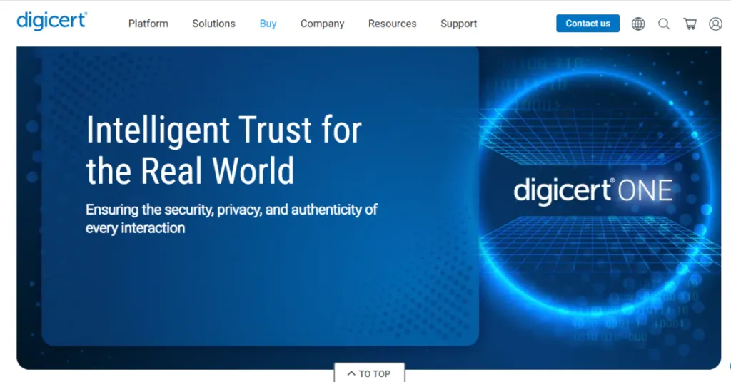 DigiCert SSL Certificate