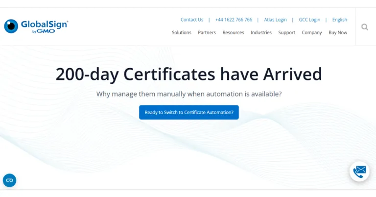 GlobalSign SSL Certificate