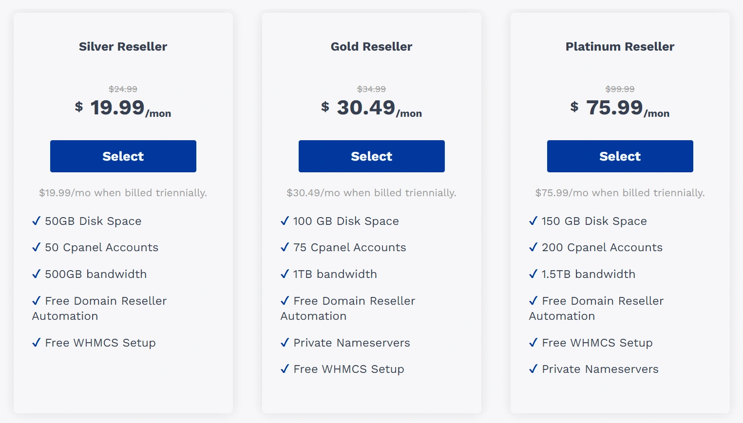 How to start a web hosting business - Setting hosting pricing packages