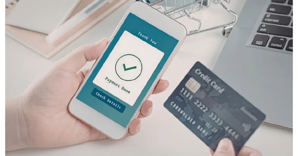 Online payment process on mobile