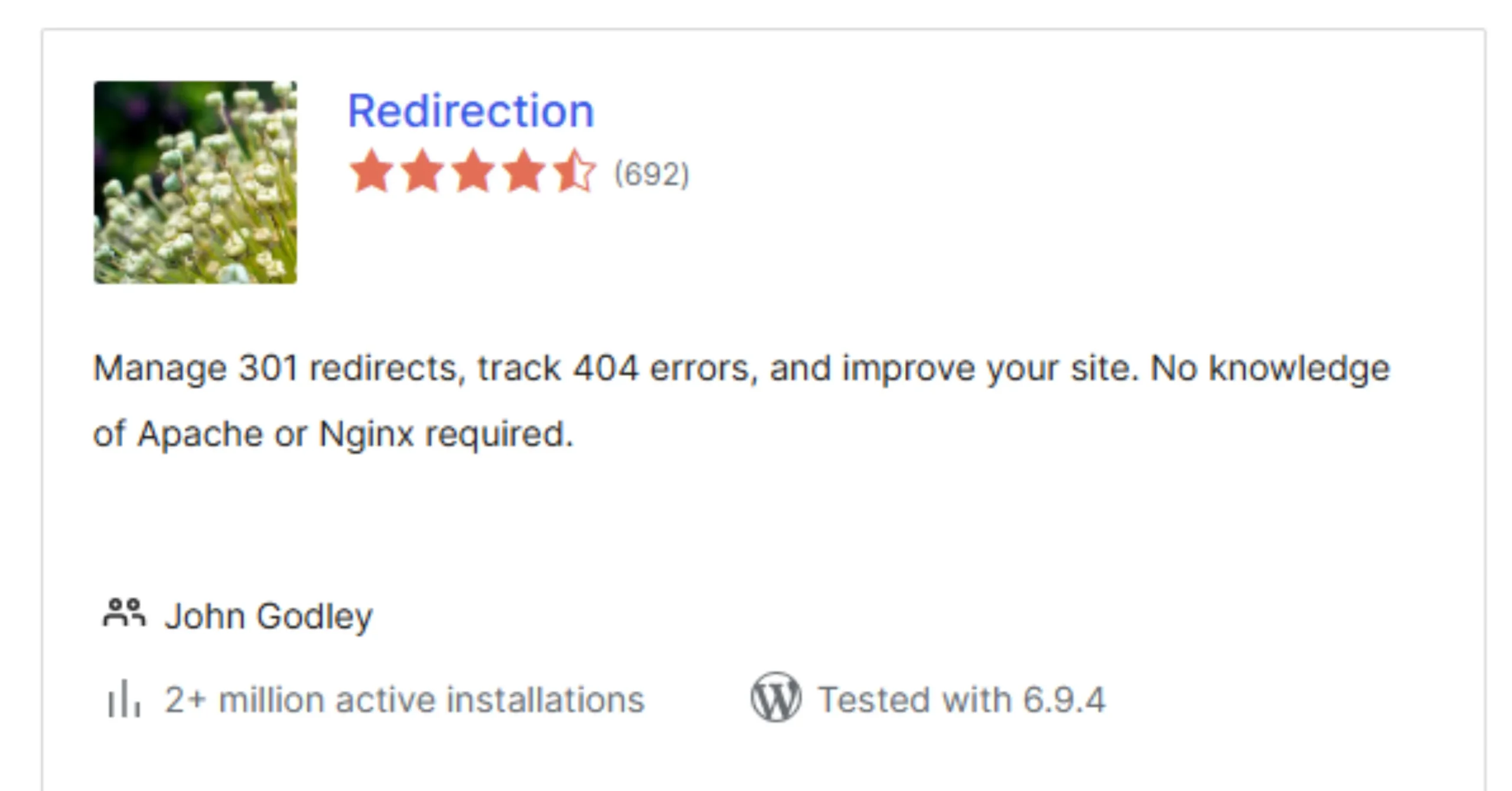 Redirection SEO Plugins