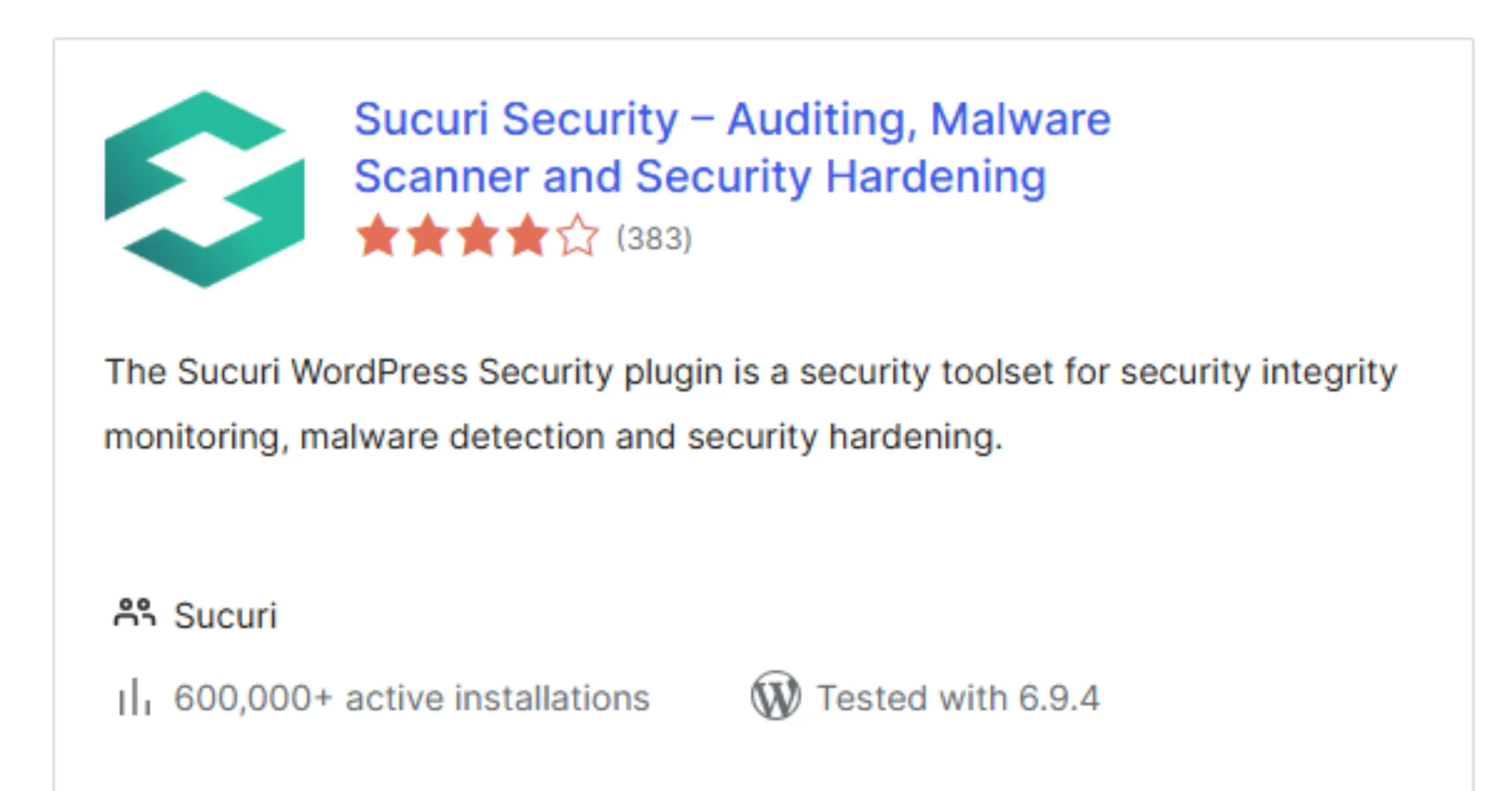 Sucuri Security Plugin