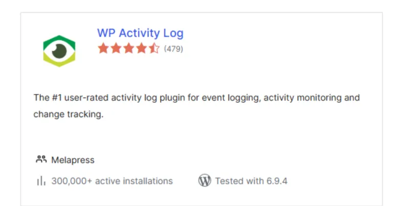 WP Activity Log Security Plugin