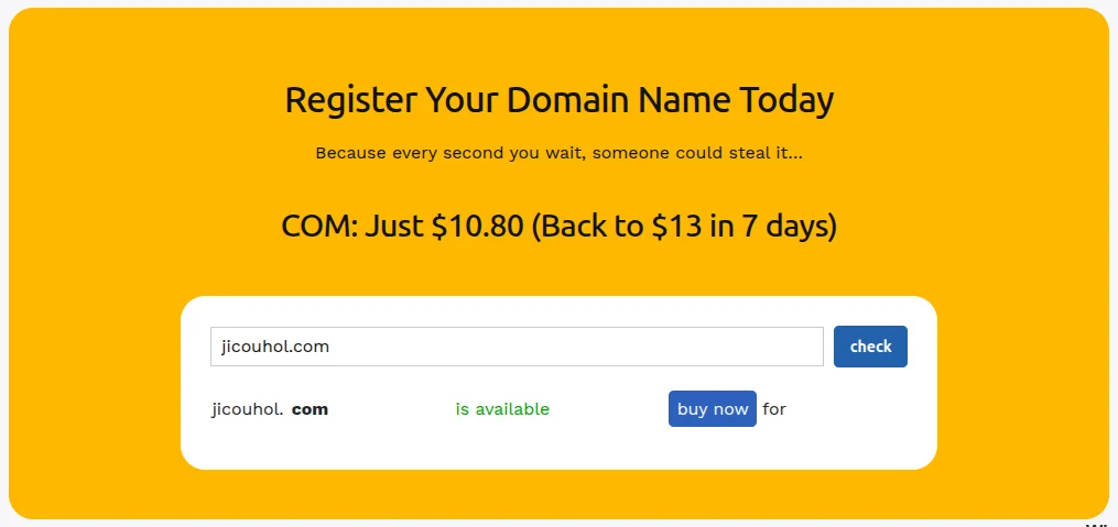 Domain registration