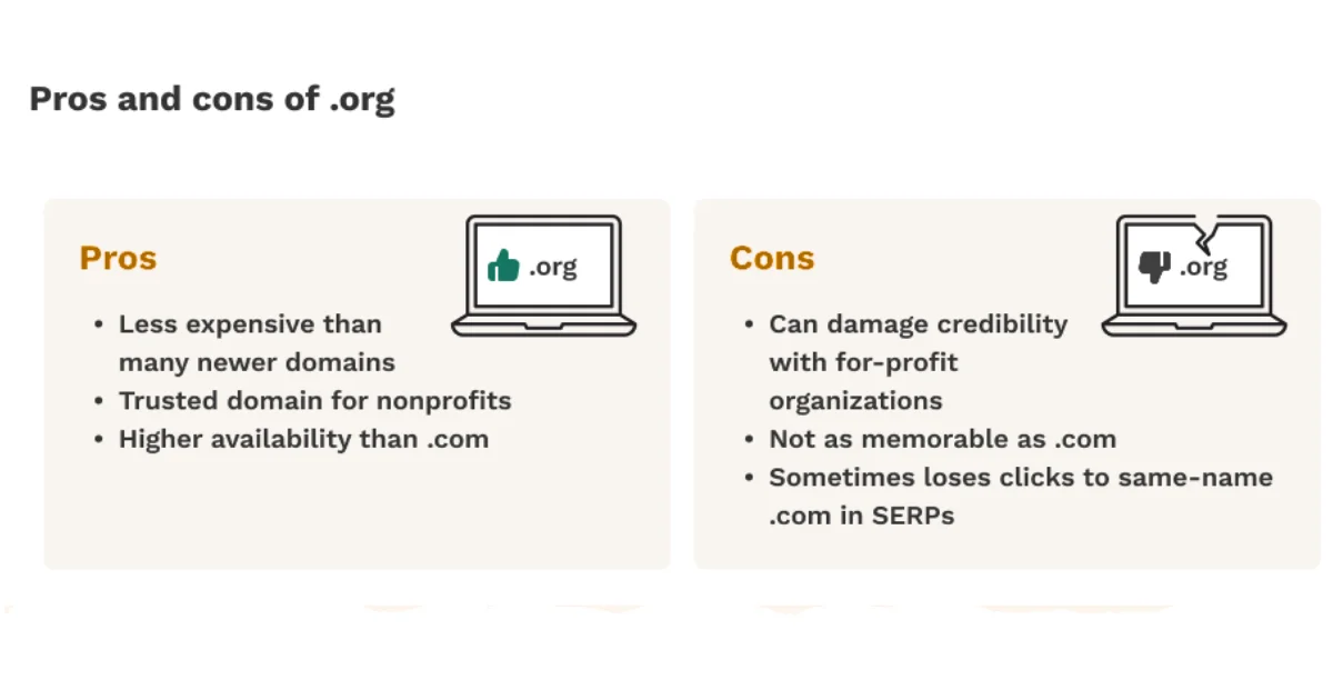 Features of a .org Domain