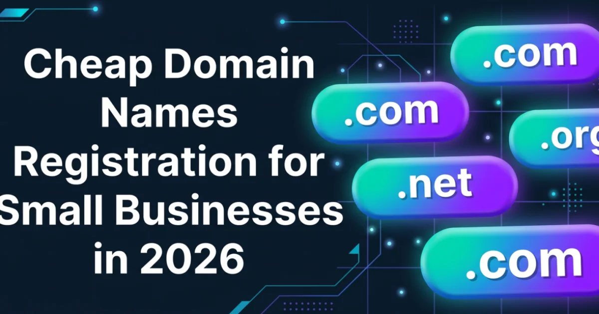 Cheap Domain Names Registration for Small Businesses in 2026 