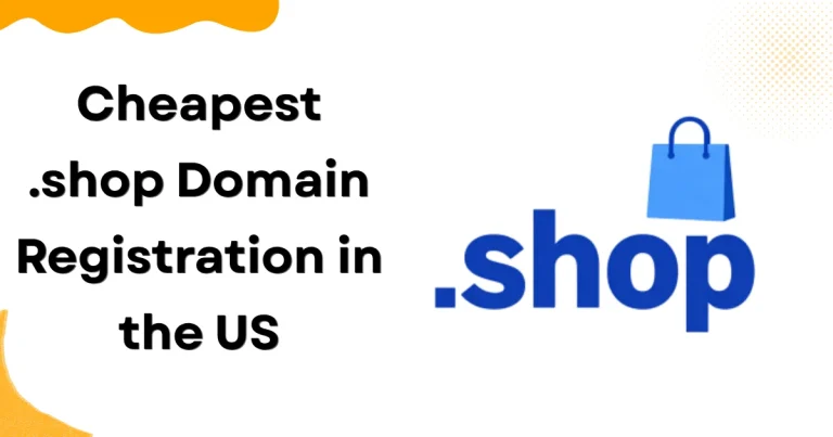 Cheapest .shop Domain Registration in the US