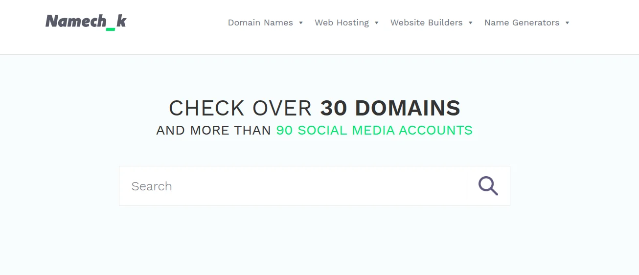 Domain check