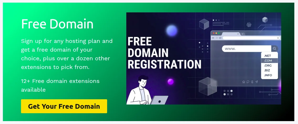 Free domain registration