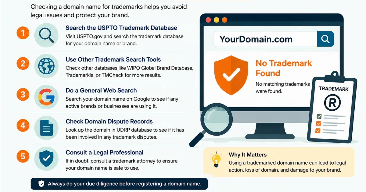 How to Check if a Domain Name Is Trademarked