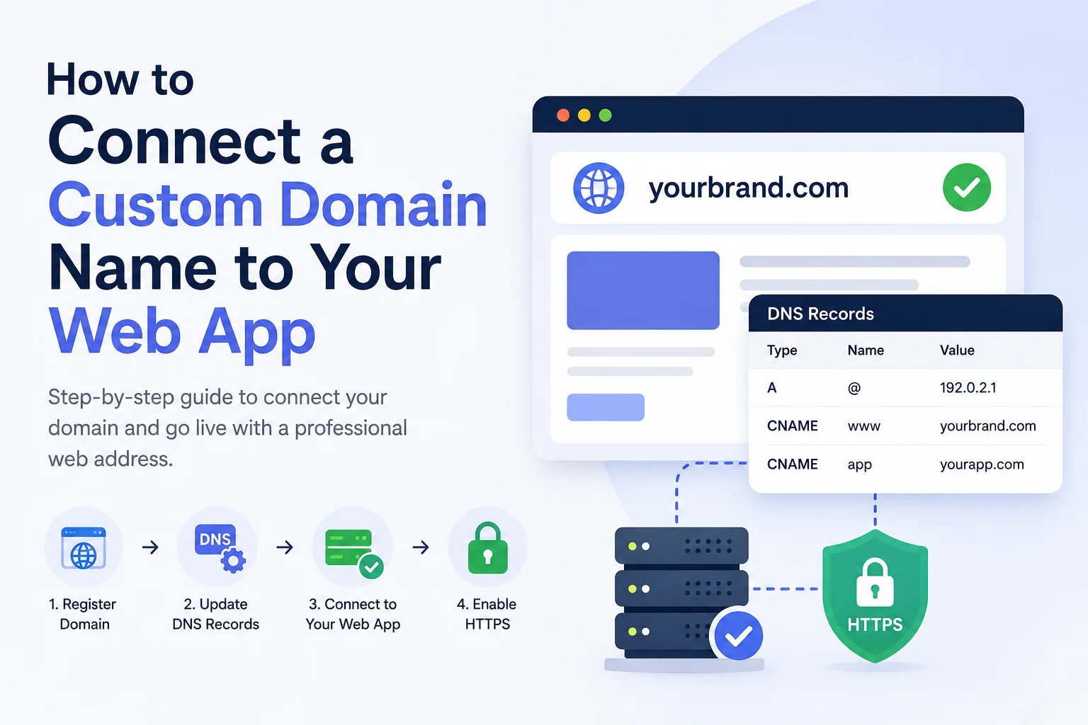 How to Connect a Custom Domain Name to Your Web App