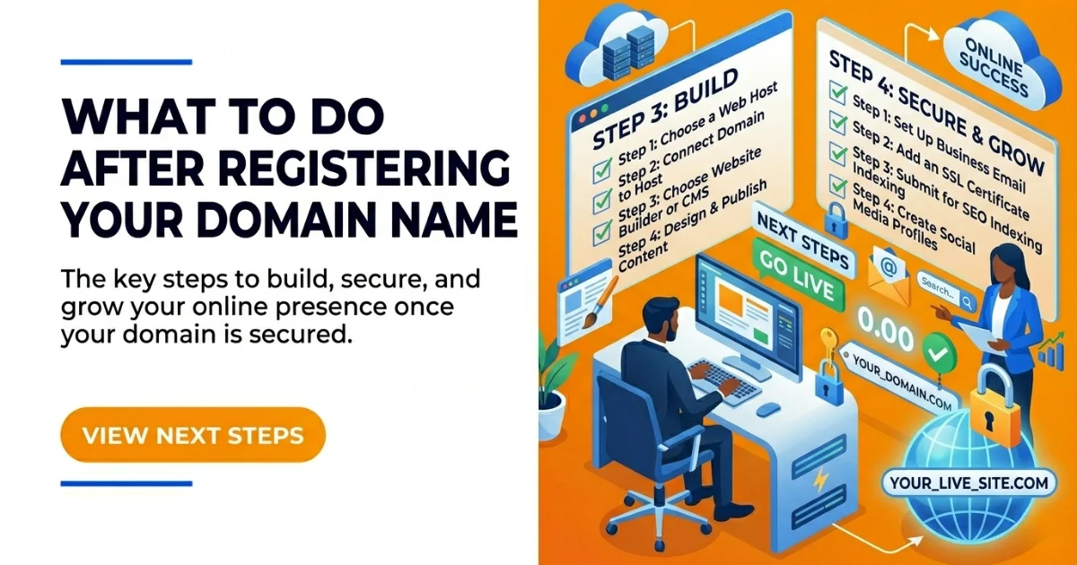 What to Do After Registering Your Domain Name
