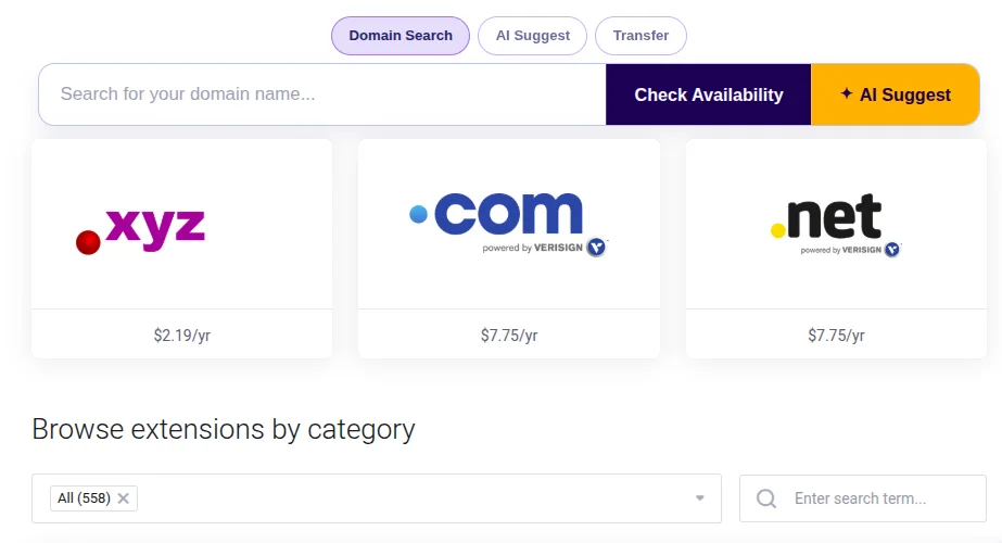 domain search