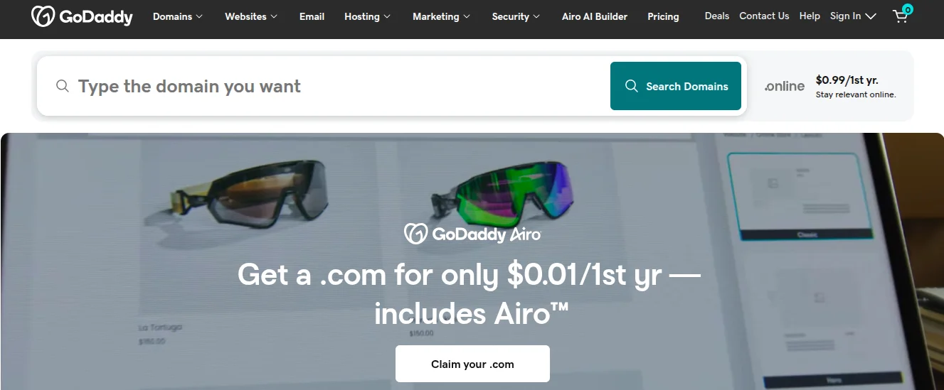 godaddy domains