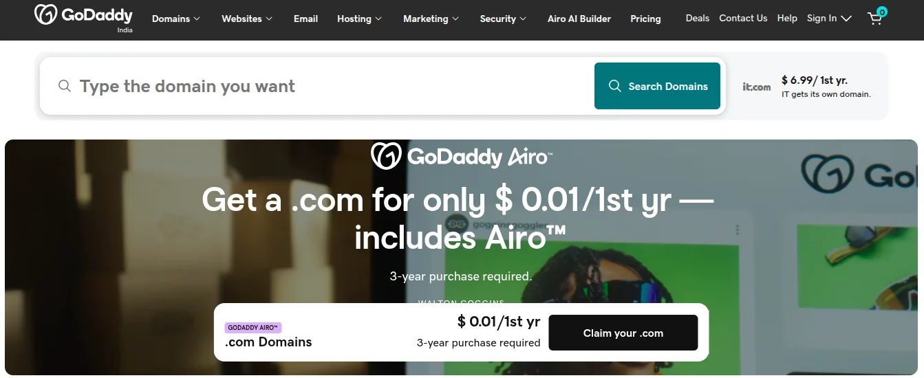 godaddy domains