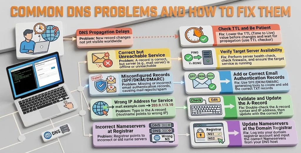 Common DNS Problems and How to Fix Them