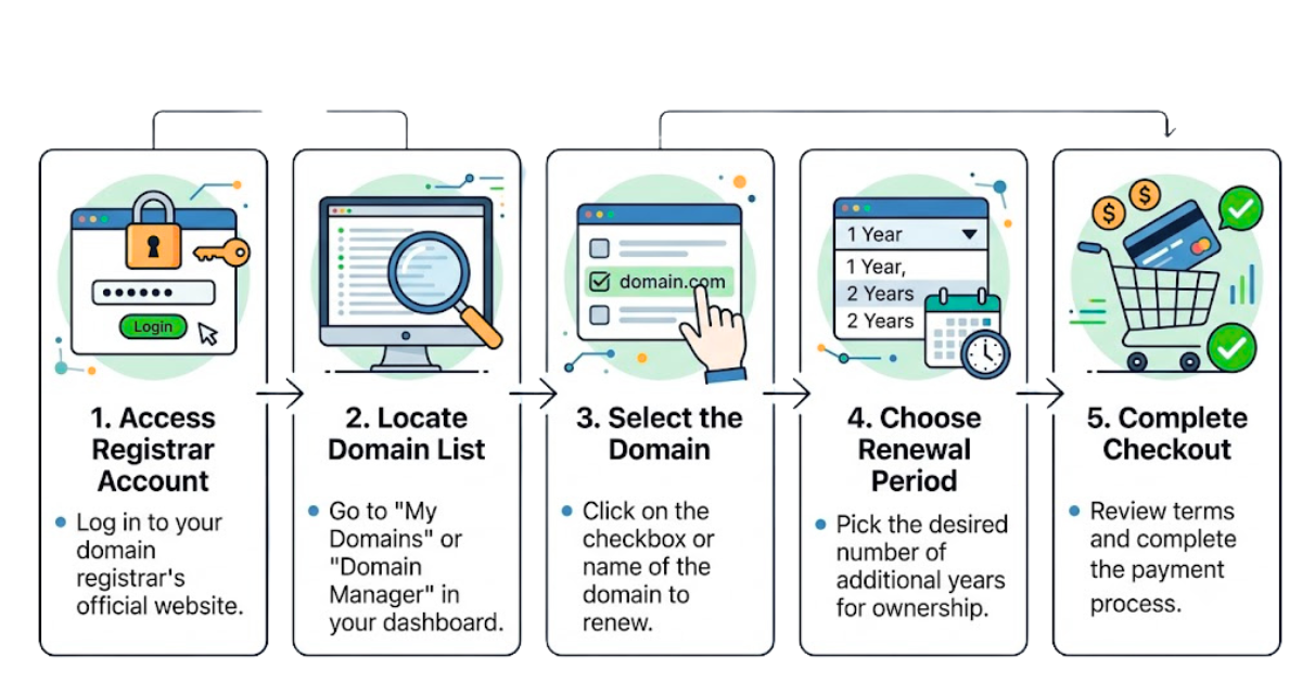 How to Renew an Active Domain Name