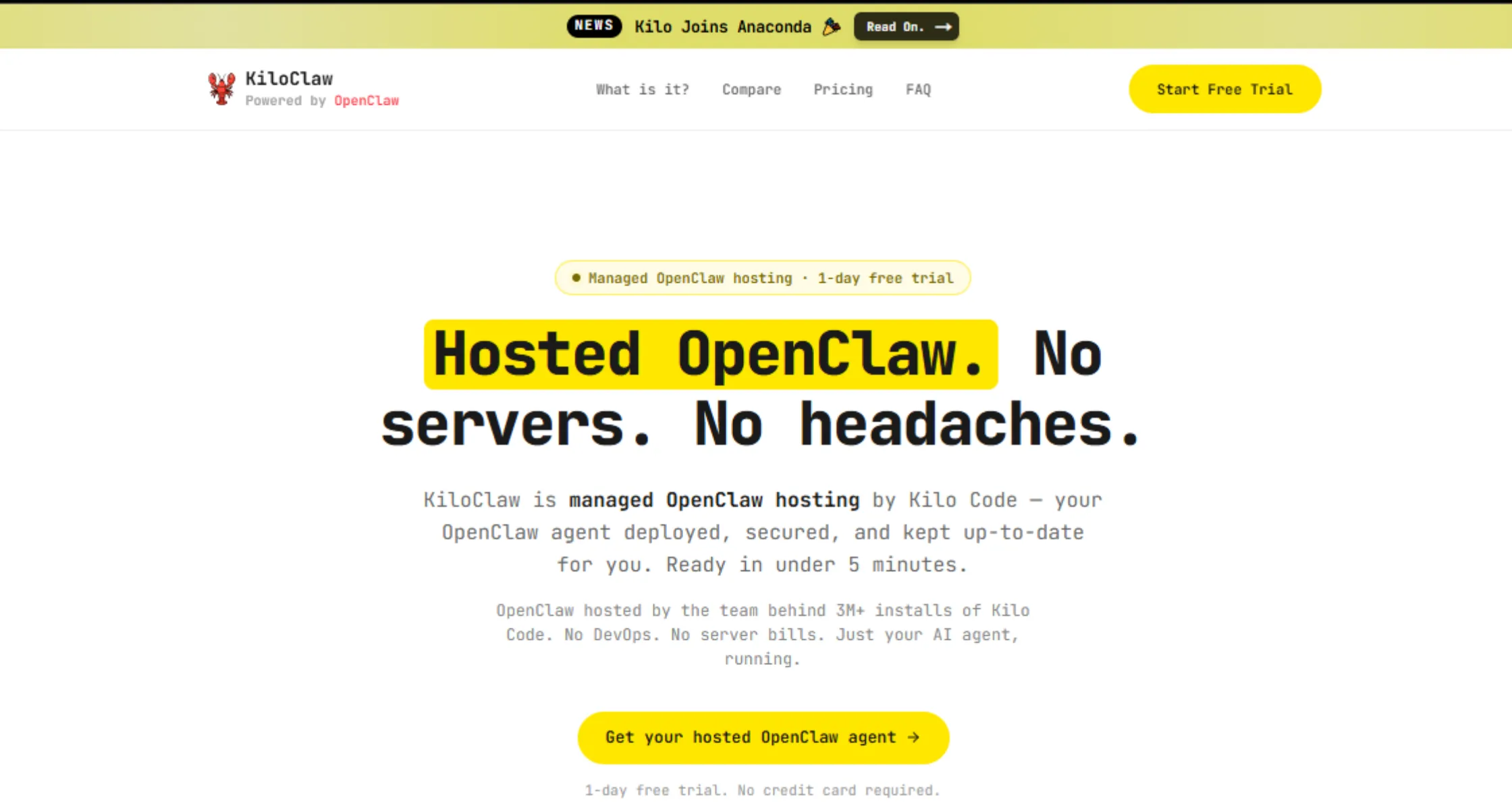best openclaw managed hosting providers KiloClaw (by Kilo Code)