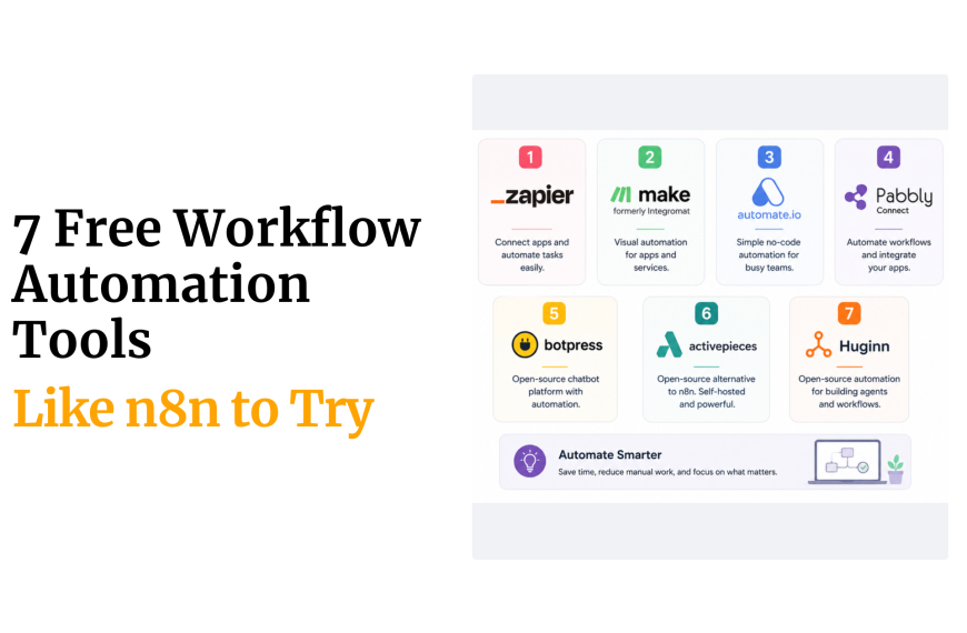 7 Free Workflow Automation Tools Like n8n to Try