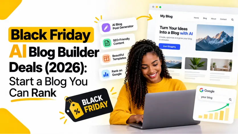 Black Friday AI Blog Builder Deals (2026): Start a Blog You Can Rank