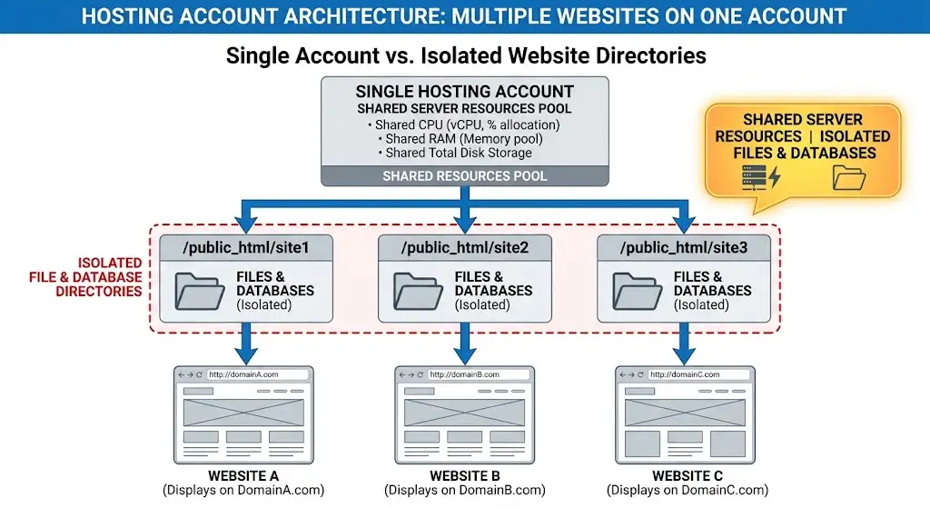 How Does Hosting Multiple Websites on One Account Work?