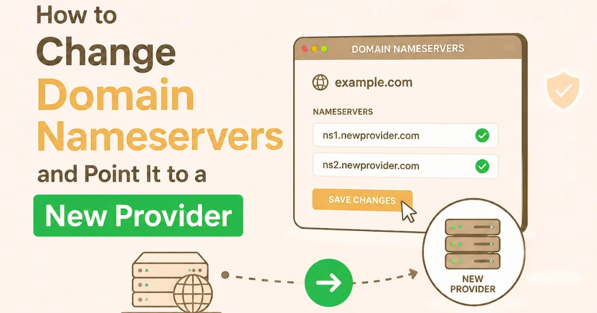 How to Change Domain Nameservers and Point It to a New Provider