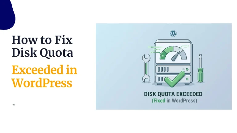 How to Fix Disk Quota Exceeded in WordPress