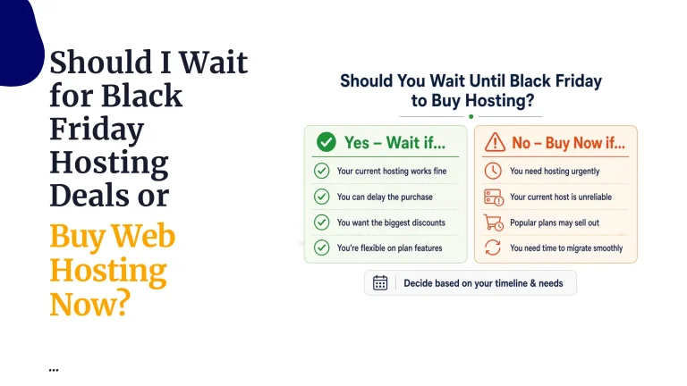 Should I Wait for Black Friday Hosting Deals or Buy Web Hosting Now?