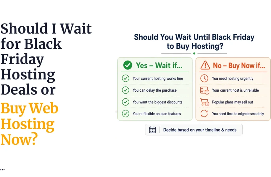Should I Wait for Black Friday Hosting Deals or Buy Web Hosting Now?