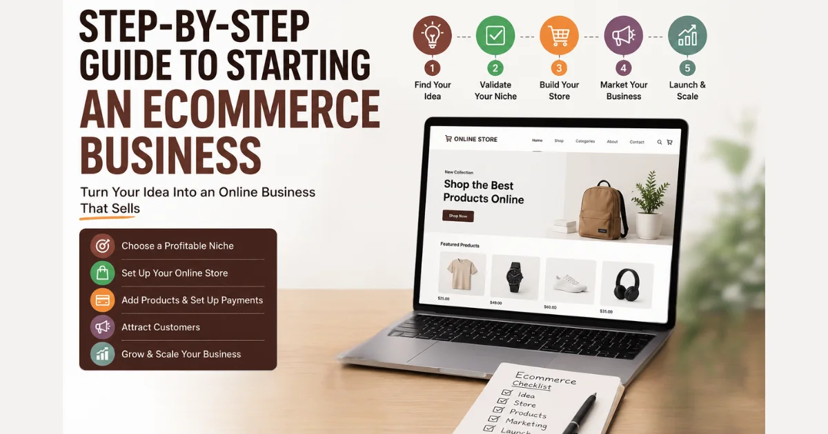 Step-by-Step Guide to Starting an Ecommerce Business