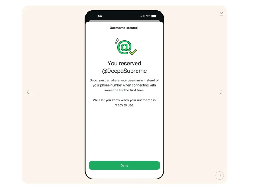 Whatsapp usernames for businesses