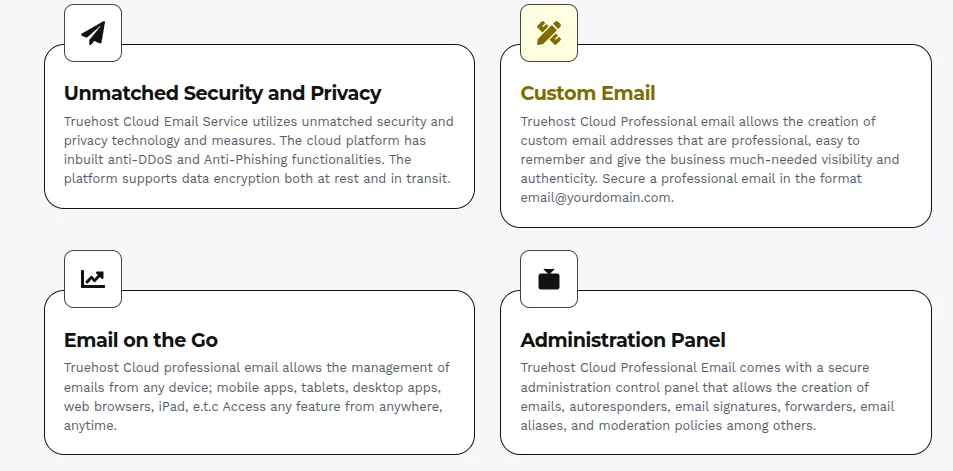 Why choose truehost email hosting plans 