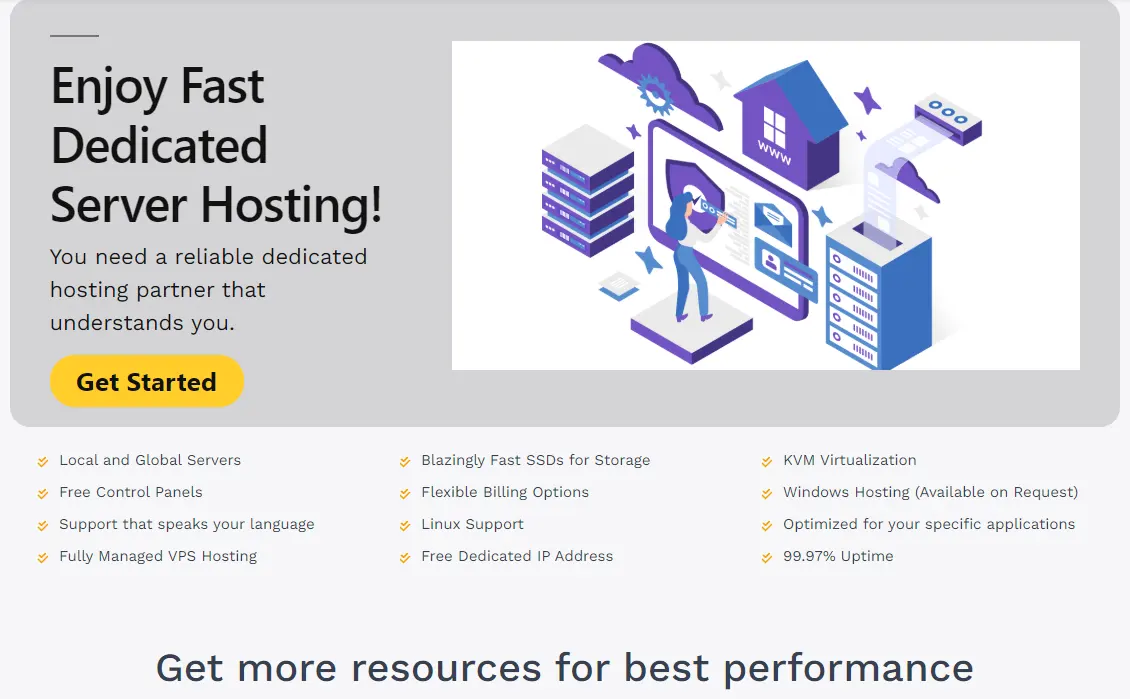 Enjoy Fast Dedicated Server Hosting! You need a reliable dedicated hosting partner that understands you.