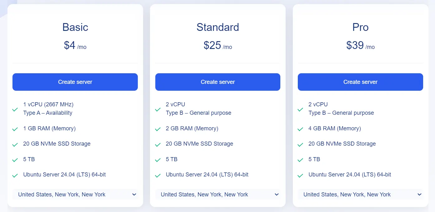 kamatera vps pricing data