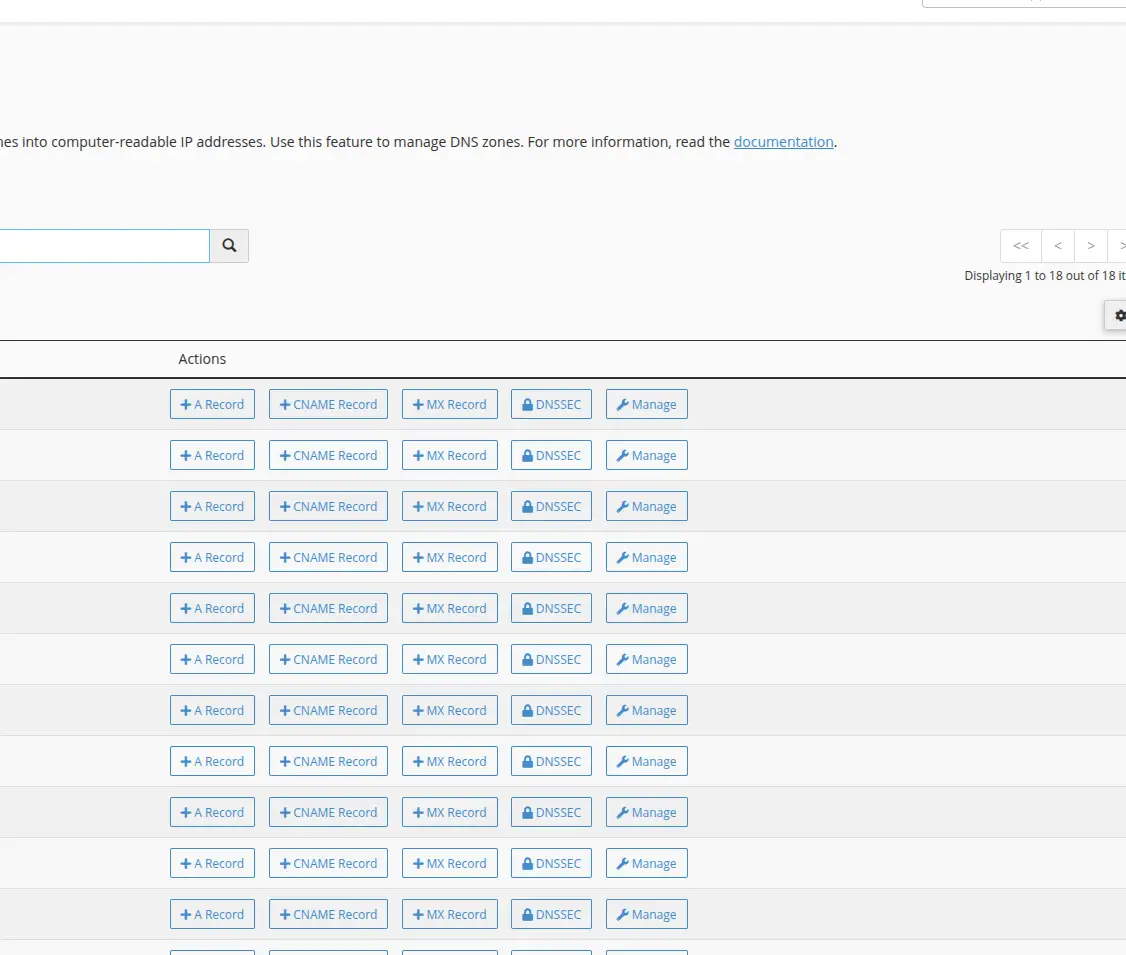 manage dns records in cpanel