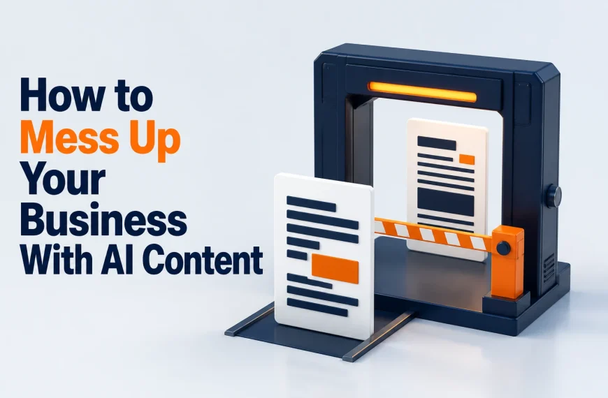 How to Mess Up Your Business With AI Content — mess up business with ai content featured