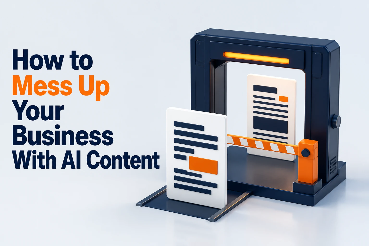 How to Mess Up Your Business With AI Content — mess up business with ai content featured